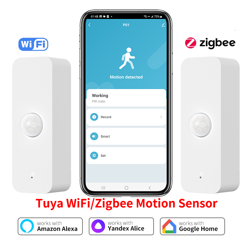 Tuya WiFi Zigbee PIR Motion Se - Smart Home App ulasan dan harga