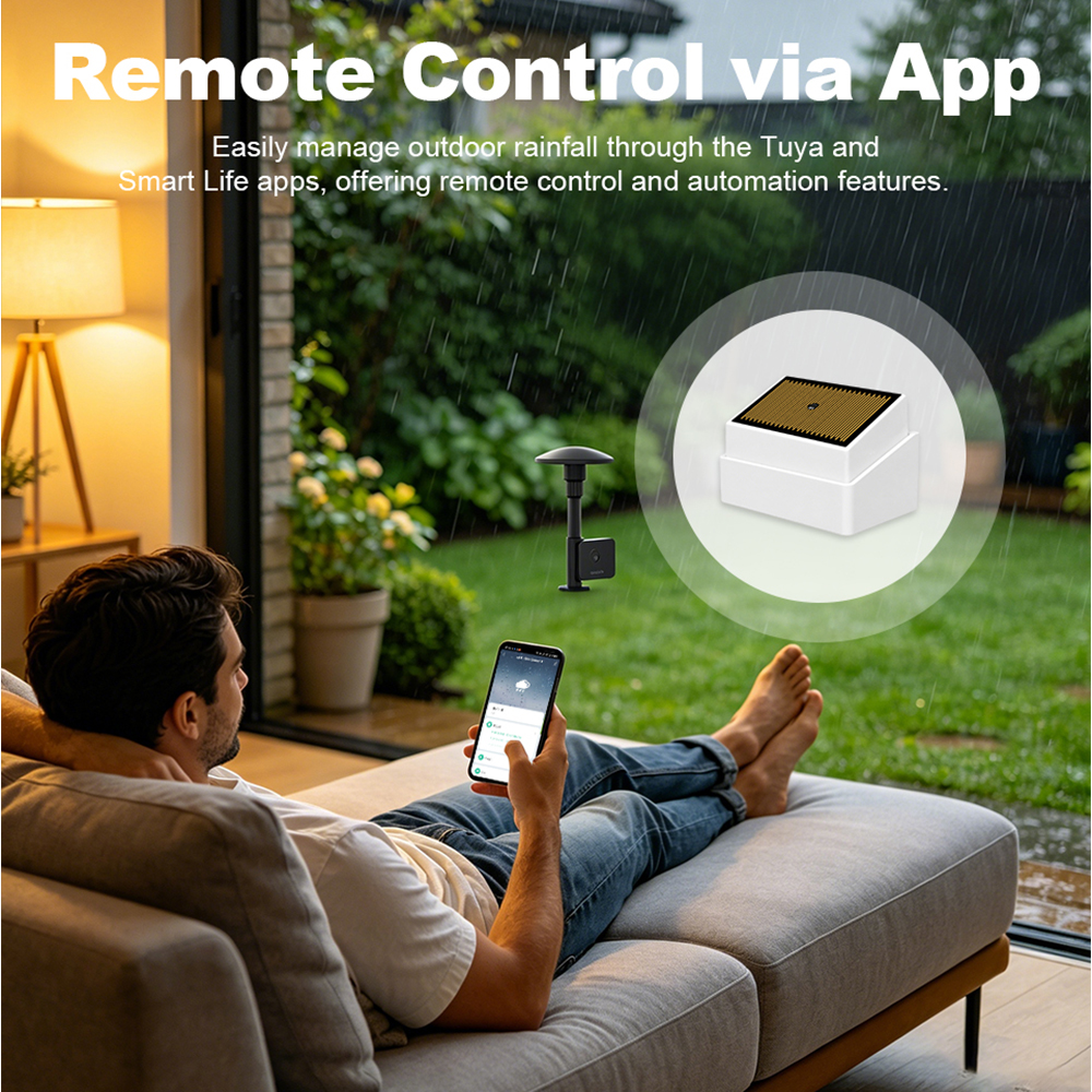 Tuya ZigBee Smart Rain Detecti - Wifi Water Leak Detector ulasan dan harga