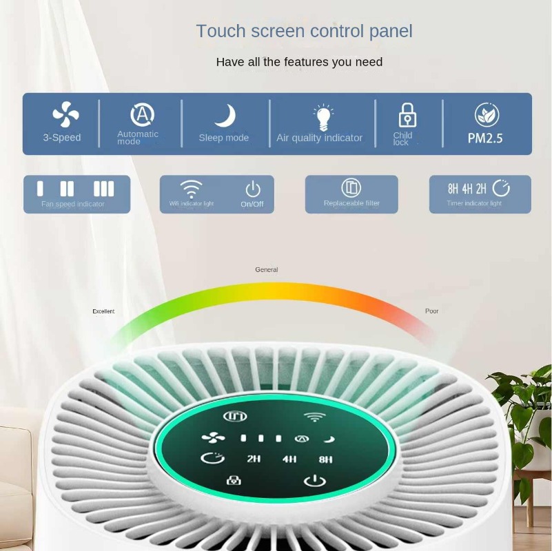 Smart Home Air Purifier with A - Smart Home App ulasan dan harga