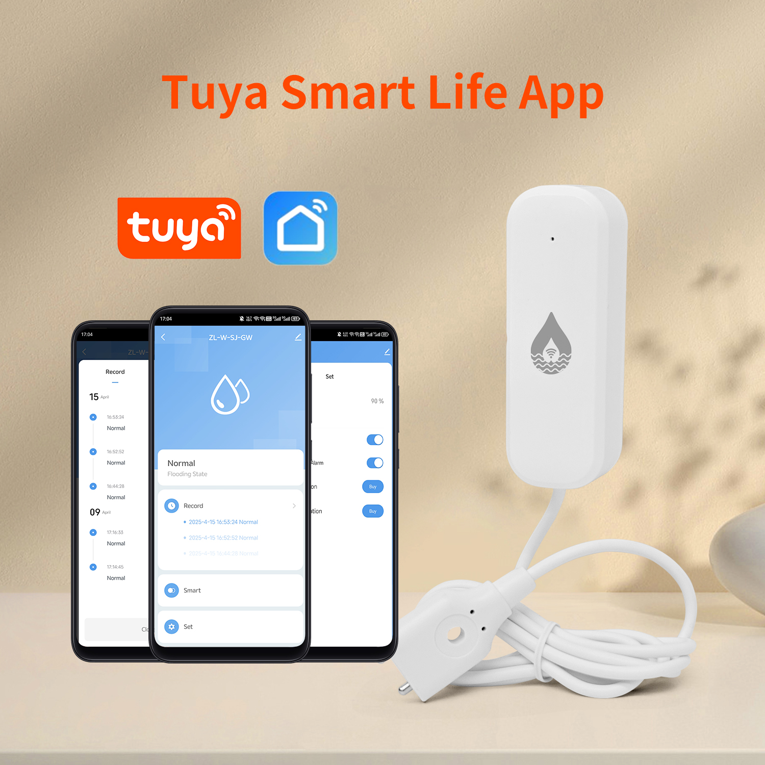 YFK Tuya WiFi Water Leakage Se - Smart Home Setup ulasan dan harga