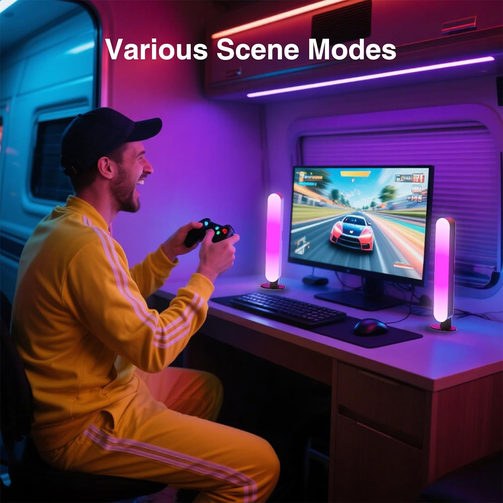 1/2/3Pcs Smart LED Light Bar,1 - Smart Home App ulasan dan harga