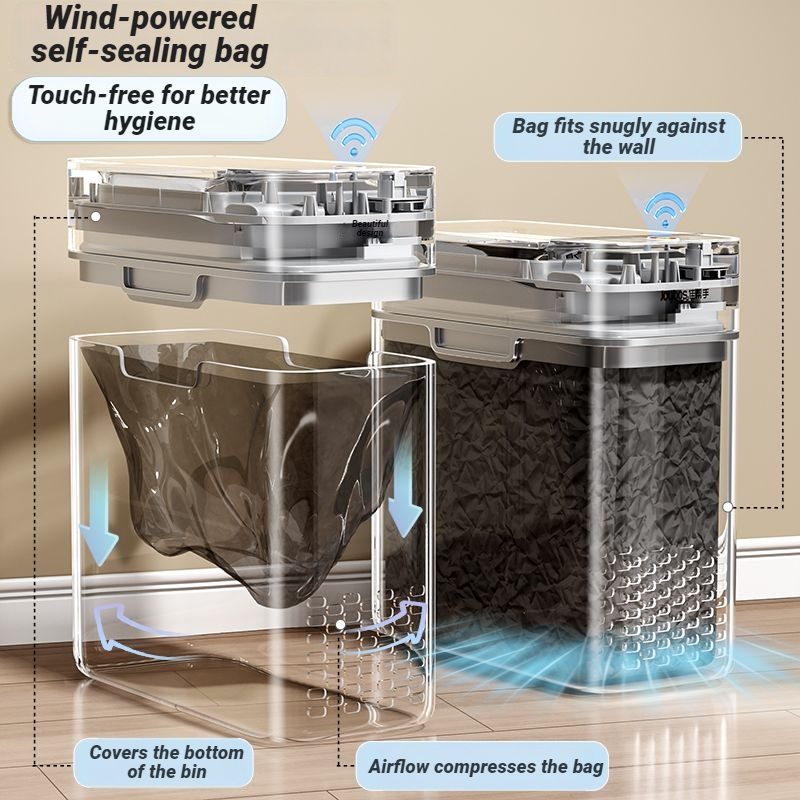 Smart Sensor Trash Can 12L Aut - Smart Home Junkie ulasan dan harga