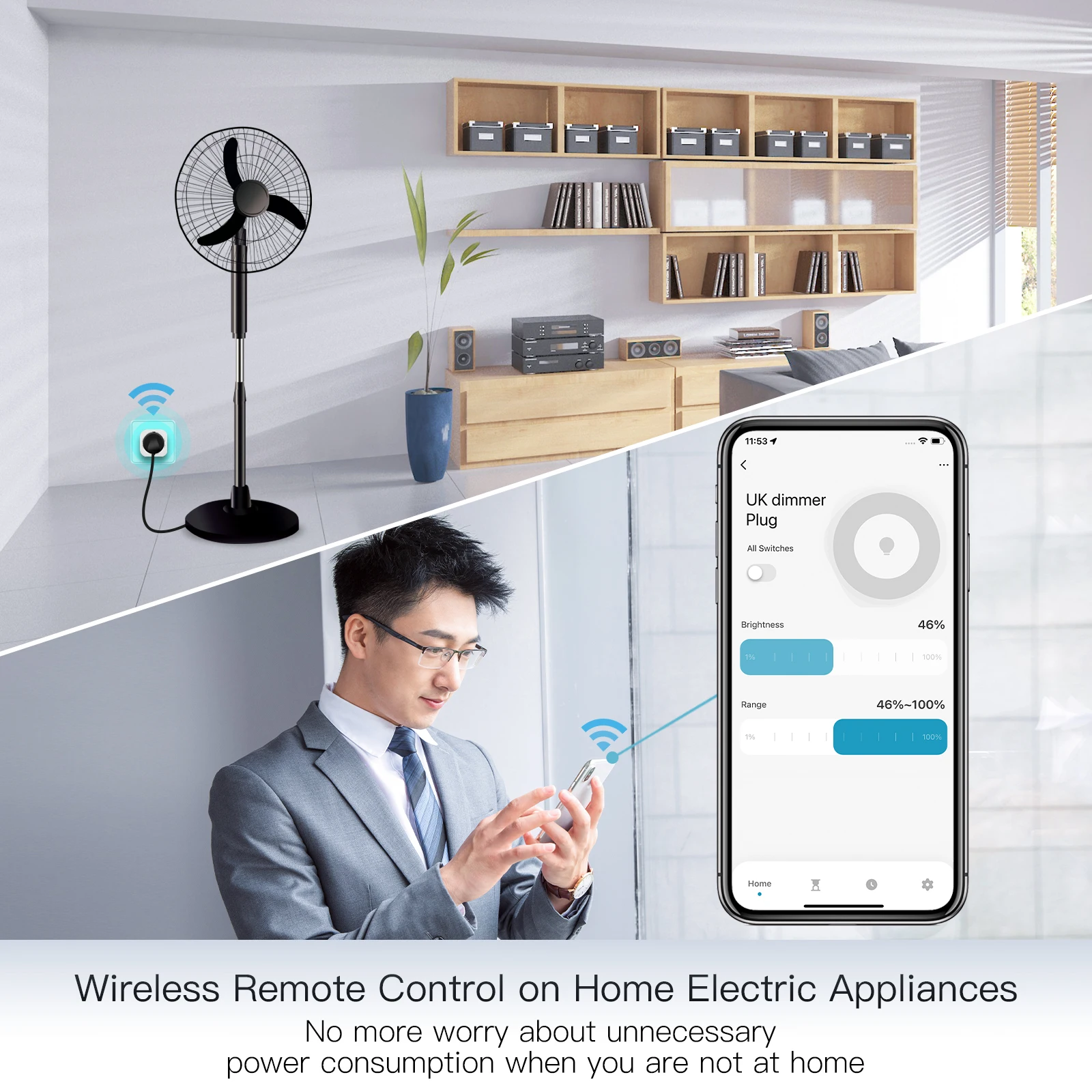 MOES Tuya WiFi Smart Plug Dimm - Smart Outdoor Plug ulasan dan harga