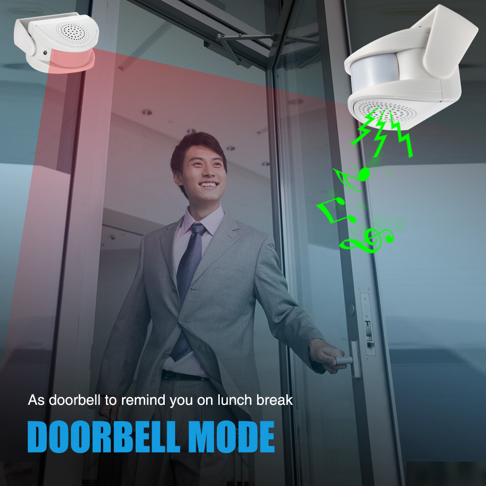 32 Songs Welcome Infrared Chim - Wireless Door Sensor ulasan dan harga