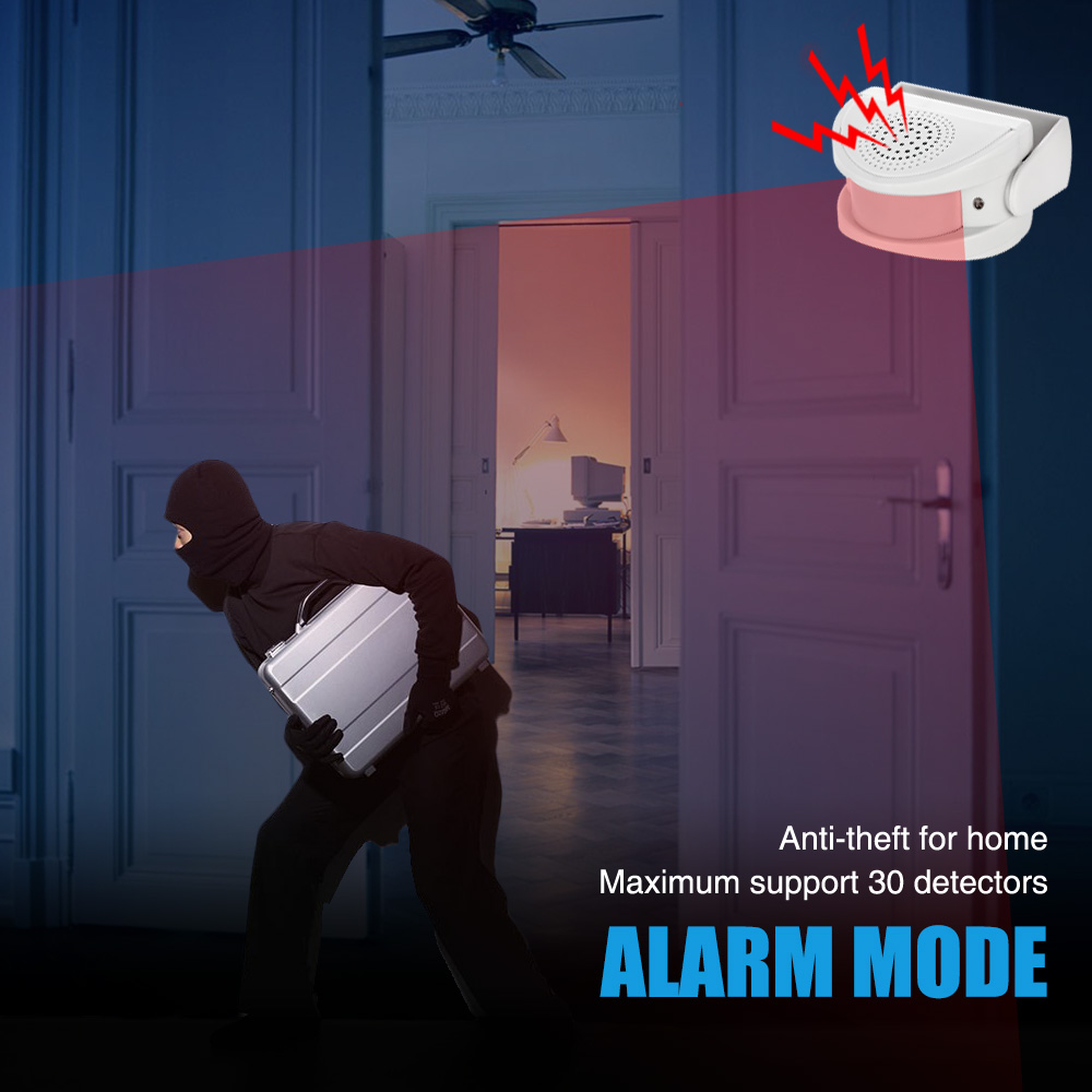 32 Songs Welcome Infrared Chim - Wireless Door Sensor ulasan dan harga