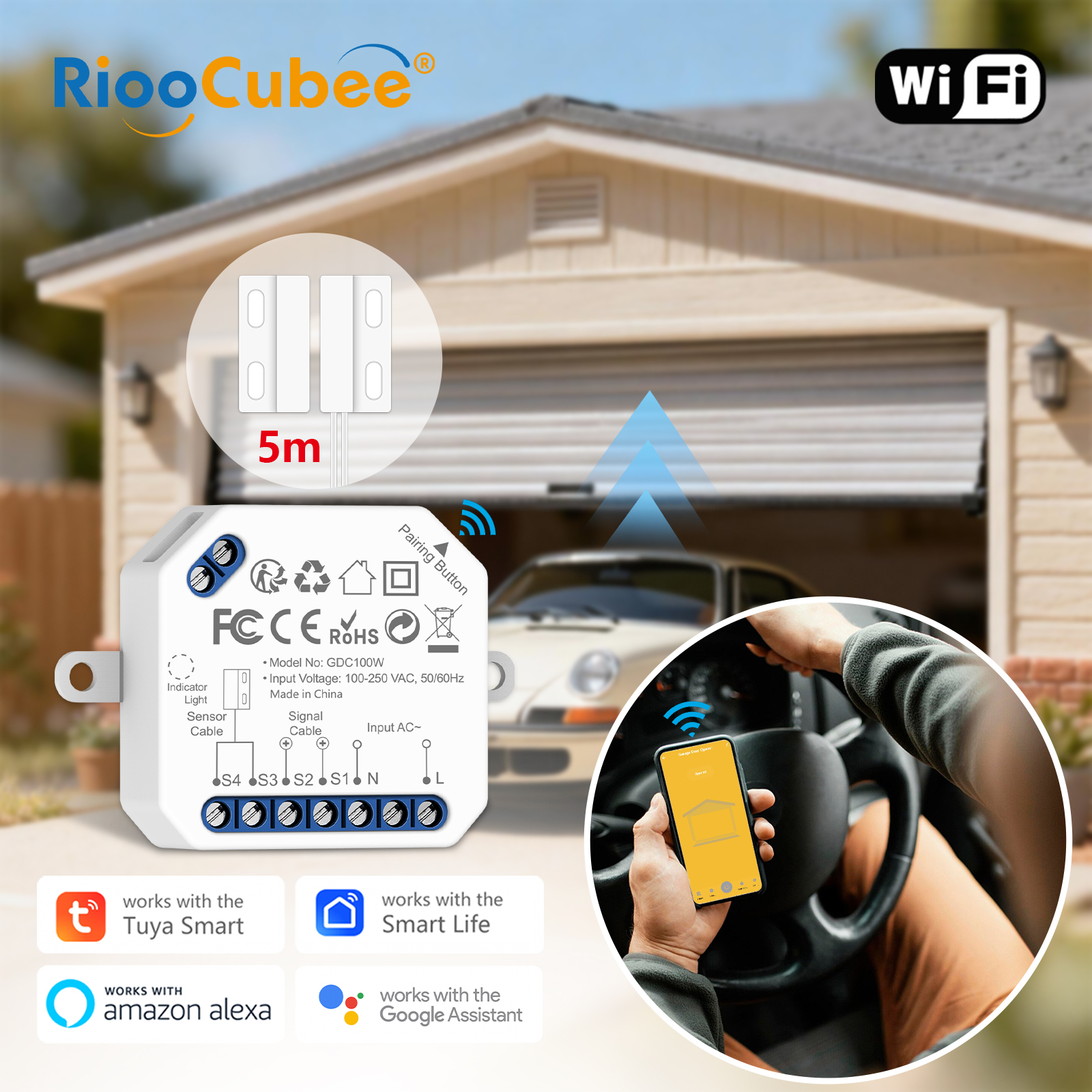RiooCubee Tuya Smart Life Gara - Smart Outdoor Plug ulasan dan harga