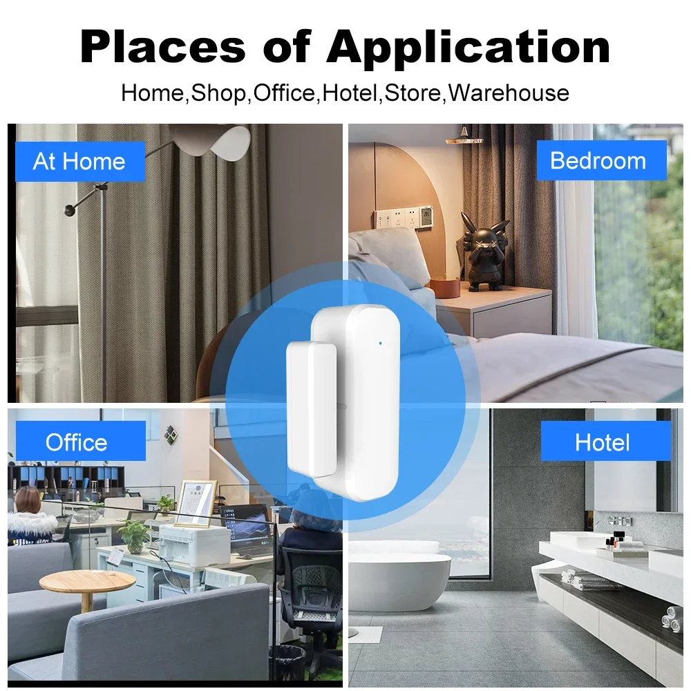 ZigBee Door Window Sensor Wire - Wireless Door Sensor ulasan dan harga