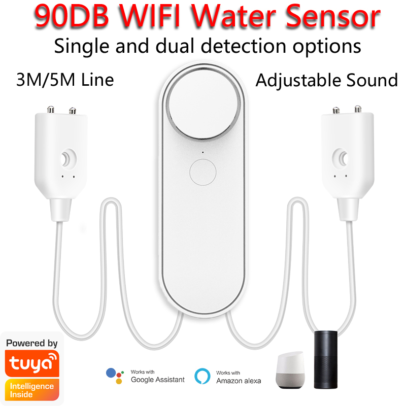 3M/5M WiFi Water Leak Detector - Wifi Water Leak Detector ulasan dan harga