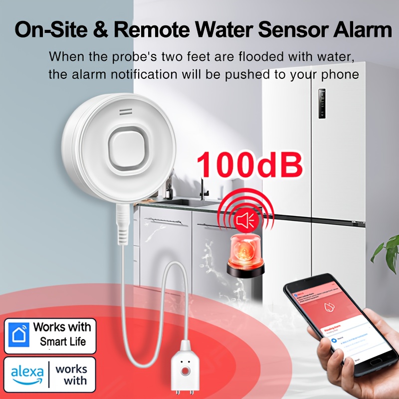 YNF Smart WiFi Water Leak Dete - Smart Home Setup ulasan dan harga
