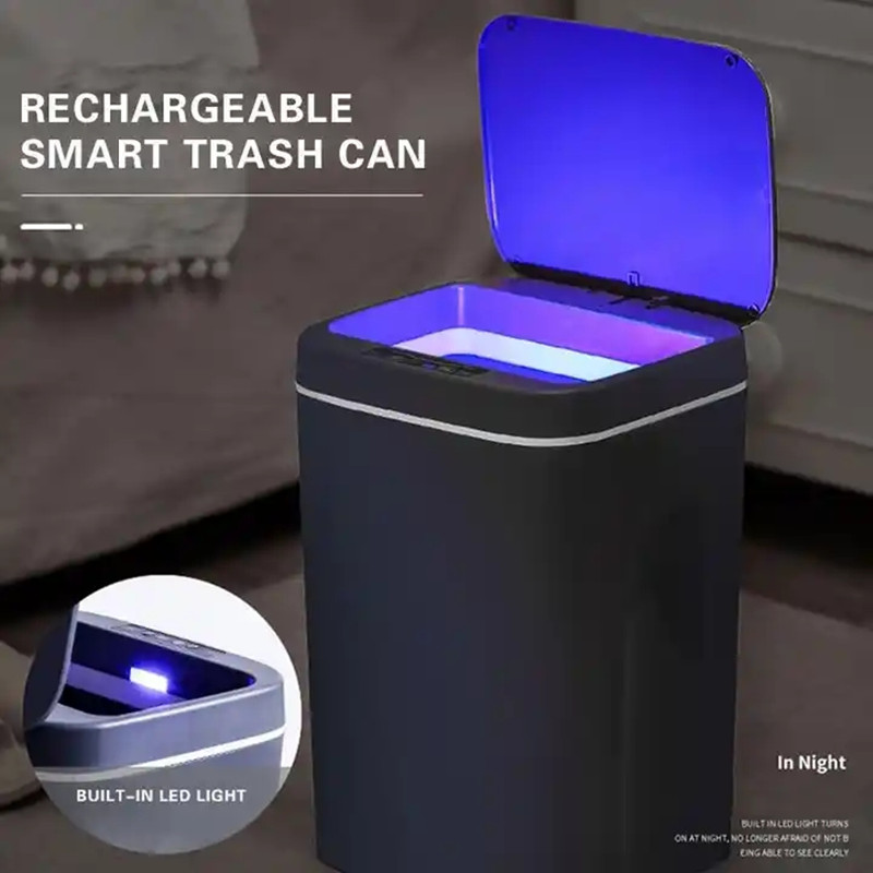16L Automatic Sensor Trash Can - Smart Home Junkie ulasan dan harga