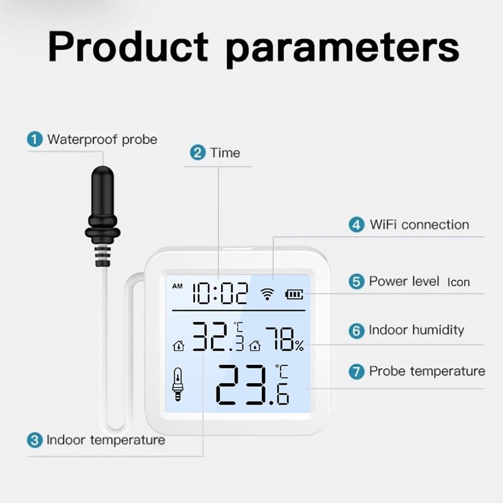 WiFi Humidity Temperature Sens - Smart Home App ulasan dan harga