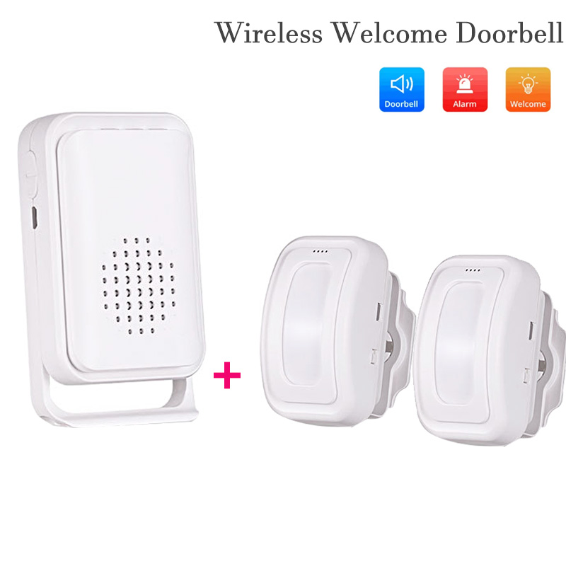 Wireless Welcome Doorbell Home - Wireless Door Sensor ulasan dan harga