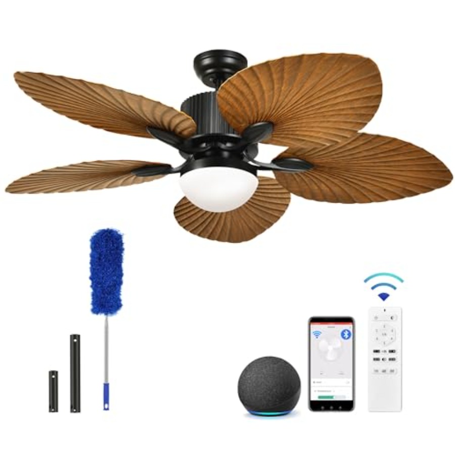 Tropical Ceiling Fan with Ligh - Smart Ceiling Fan ulasan dan harga