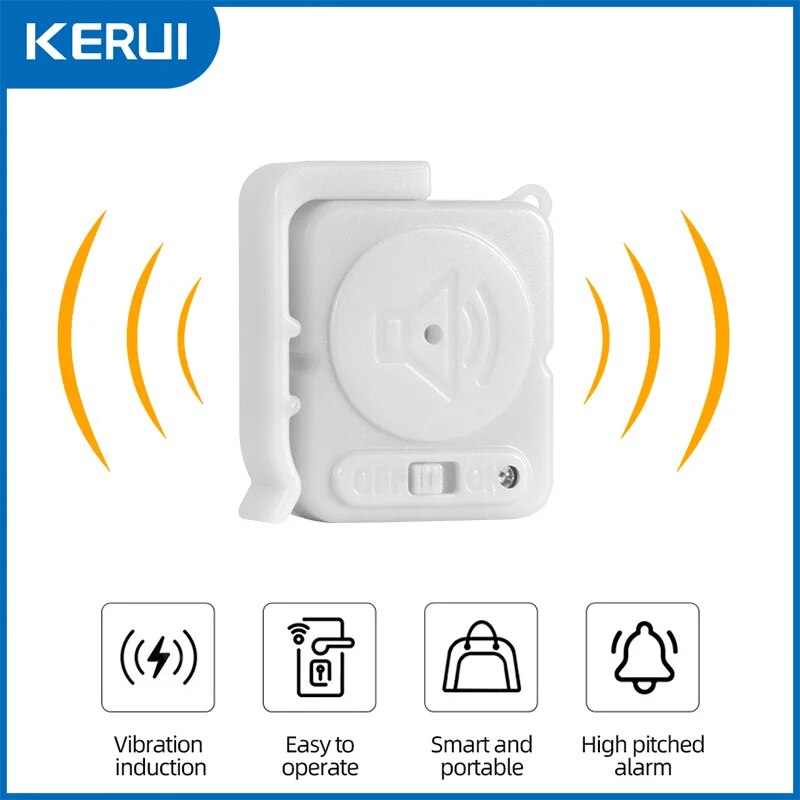 KERUI Wireless Vibration Alarm - Wireless Door Sensor ulasan dan harga