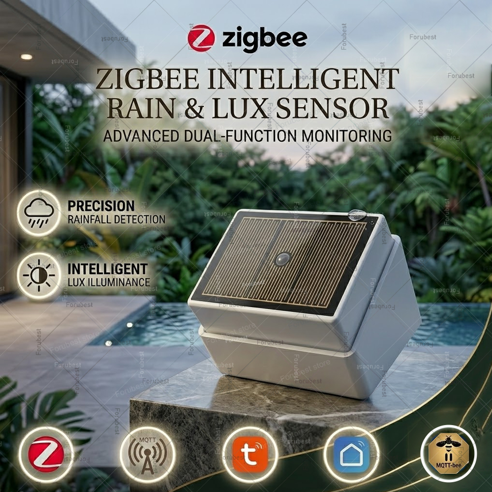 Zigbee Rain Sensor with Bright - Smart Home Setup ulasan dan harga
