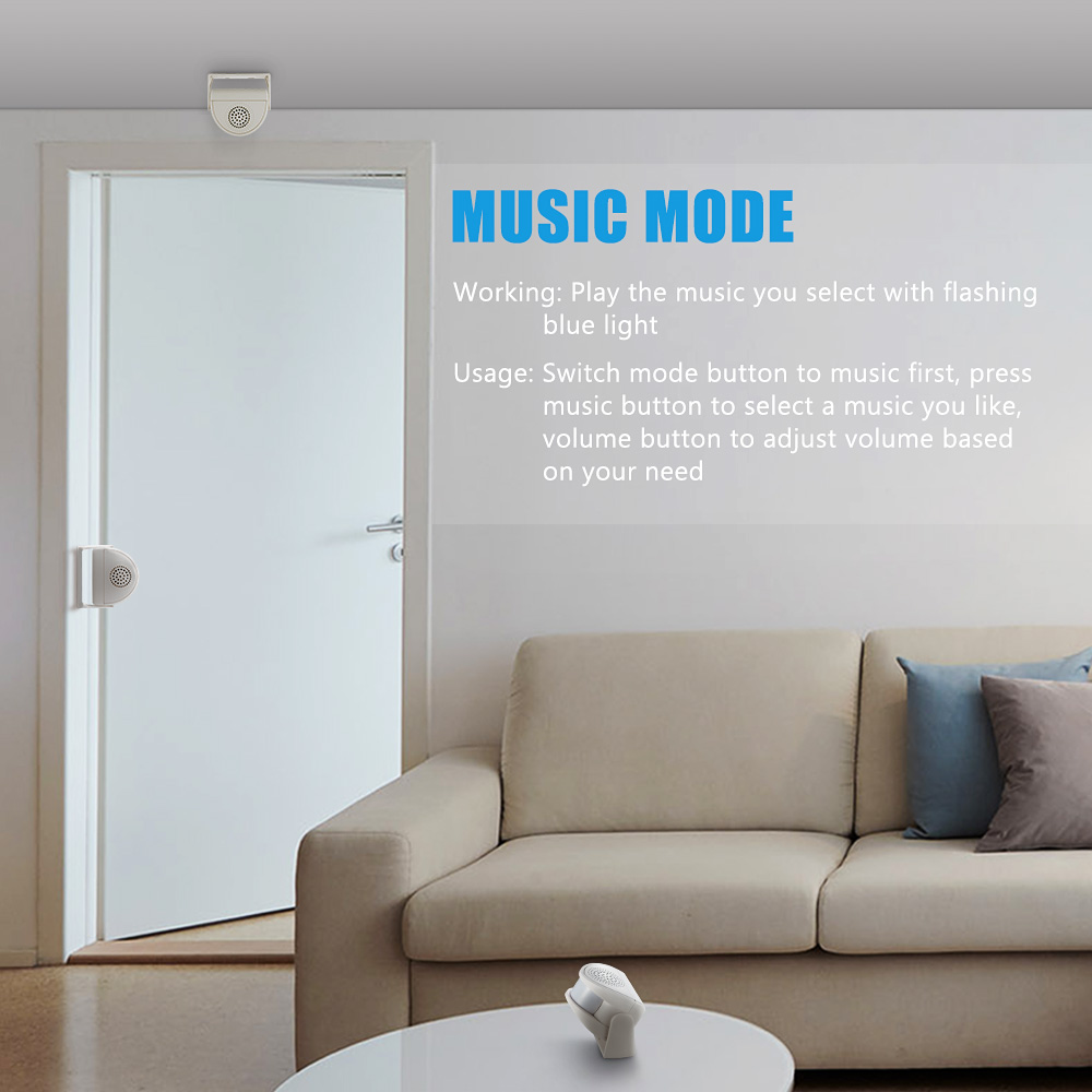 32 Songs Welcome Infrared Chim - Wireless Door Sensor ulasan dan harga