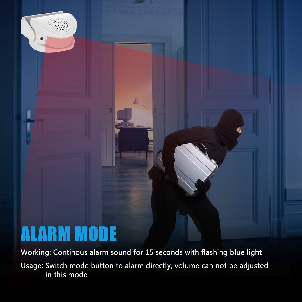 32 Songs Welcome Infrared Chim - Wireless Door Sensor ulasan dan harga